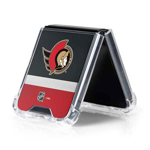 NHL Ottawa Senators Jersey Galaxy Z Flip5 5G Clear Case