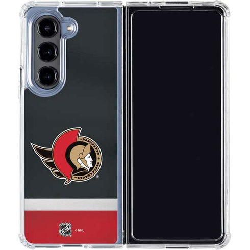NHL Ottawa Senators Jersey Galaxy Z Fold5 5G Clear Case