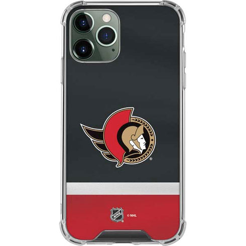 NHL Ottawa Senators Jersey iPhone 11 Pro Max Clear Case