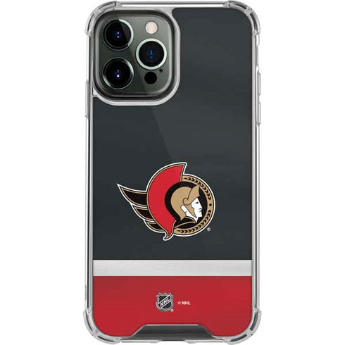 NHL Ottawa Senators Jersey iPhone 13 Pro Max Clear Case