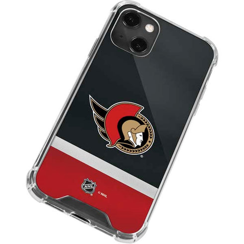 NHL Ottawa Senators Jersey iPhone 14 Plus Clear Case
