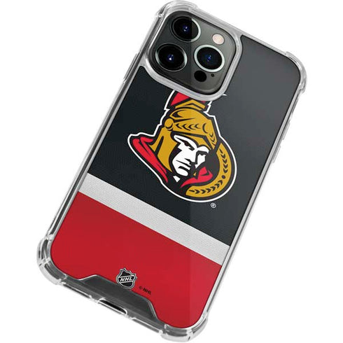 NHL Ottawa Senators Jersey iPhone 14 Pro Clear Case