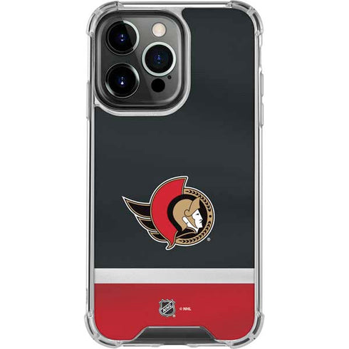 NHL Ottawa Senators Jersey iPhone 14 Pro Clear Case