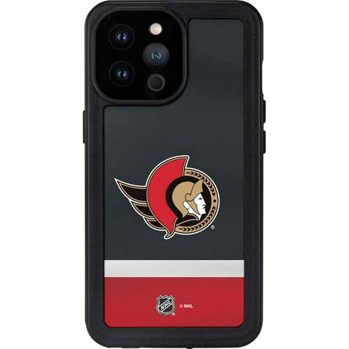NHL Ottawa Senators Jersey iPhone 14 Pro Max Waterproof Case