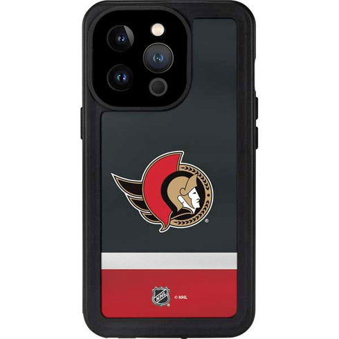 NHL Ottawa Senators Jersey iPhone 14 Pro Waterproof Case