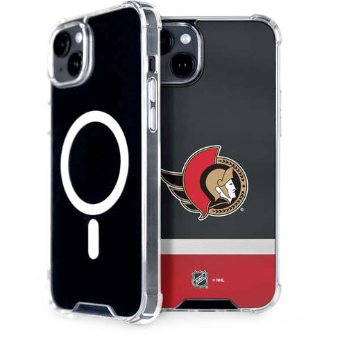 NHL Ottawa Senators Jersey iPhone 15 Plus MagSafe Case