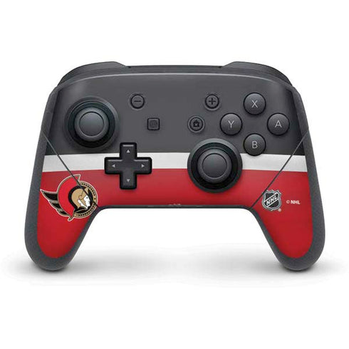 NHL Ottawa Senators Jersey Nintendo Switch Pro Controller Skin