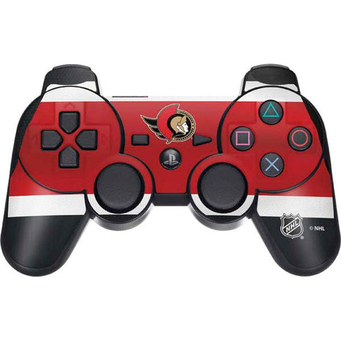 NHL Ottawa Senators Jersey PS3 Dual Shock wireless controller Skin