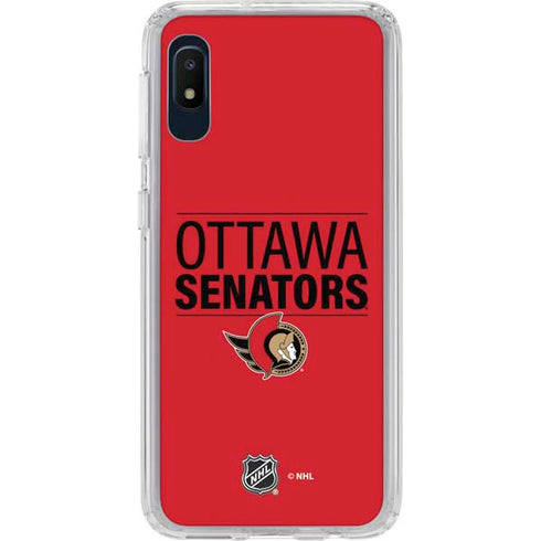 NHL Ottawa Senators Lineup Galaxy A10e Clear Case