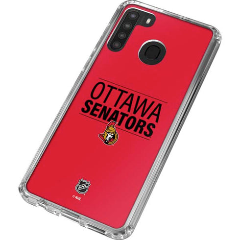 NHL Ottawa Senators Lineup Galaxy A21 Clear Case