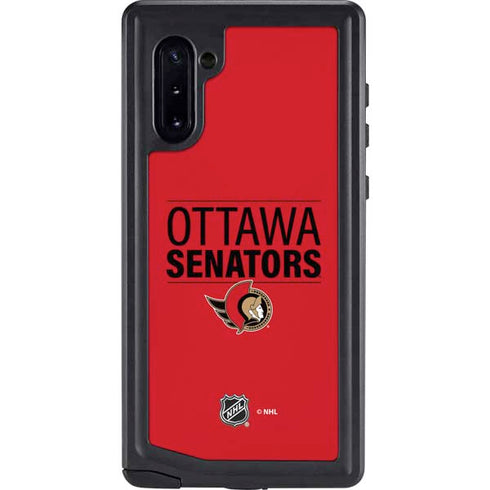 NHL Ottawa Senators Lineup Galaxy Note 10 Waterproof Case