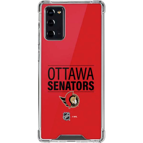 NHL Ottawa Senators Lineup Galaxy Note20 5G Clear Case