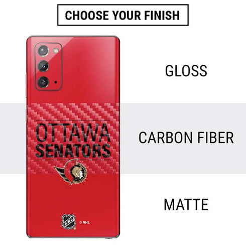 NHL Ottawa Senators Lineup Galaxy Note20 5G Skin