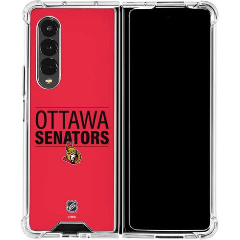 NHL Ottawa Senators Lineup Galaxy Z Fold4 5G Clear Case