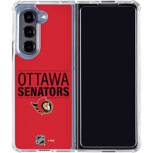NHL Ottawa Senators Lineup Galaxy Z Fold5 5G Clear Case