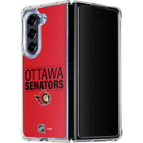 NHL Ottawa Senators Lineup Galaxy Z Fold5 5G Clear Case