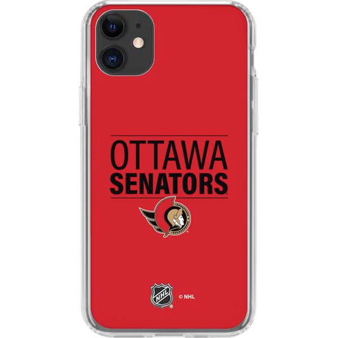 NHL Ottawa Senators Lineup iPhone 11 Clear Case