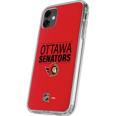 NHL Ottawa Senators Lineup iPhone 11 Clear Case