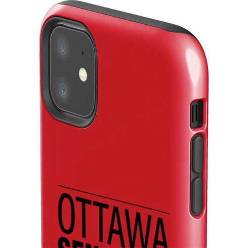 NHL Ottawa Senators Lineup iPhone 11 Impact Case