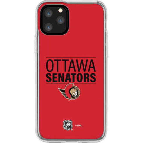 NHL Ottawa Senators Lineup iPhone 11 Pro Clear Case