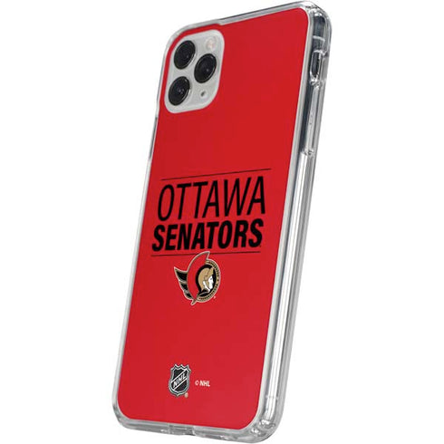 NHL Ottawa Senators Lineup iPhone 11 Pro Clear Case