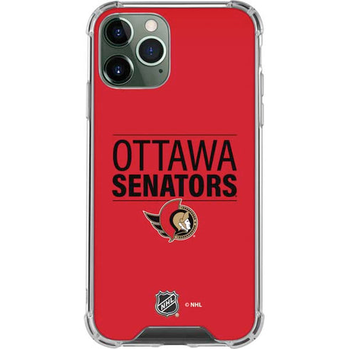 NHL Ottawa Senators Lineup iPhone 11 Pro Max Clear Case