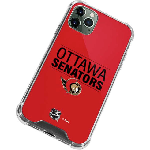 NHL Ottawa Senators Lineup iPhone 11 Pro Max Clear Case