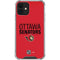 NHL Ottawa Senators Lineup iPhone 12 Mini Clear Case