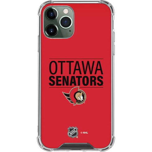 NHL Ottawa Senators Lineup iPhone 12 Pro Max Clear Case