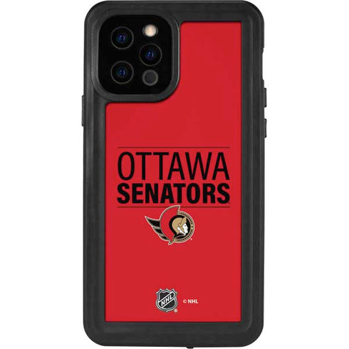 NHL Ottawa Senators Lineup iPhone 12 Pro Waterproof Case