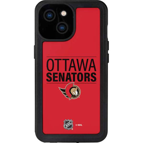 NHL Ottawa Senators Lineup iPhone 13 Mini Waterproof Case
