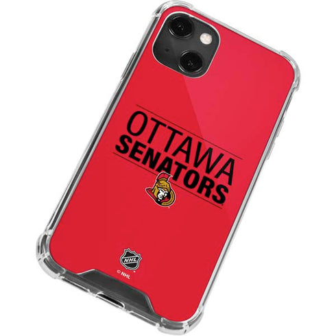NHL Ottawa Senators Lineup iPhone 14 Plus Clear Case