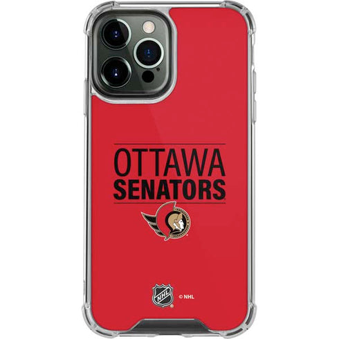 NHL Ottawa Senators Lineup iPhone 14 Pro Max Clear Case