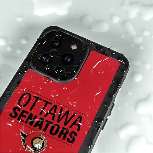 NHL Ottawa Senators Lineup iPhone 14 Pro Max Waterproof Case