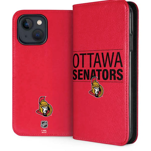 NHL Ottawa Senators Lineup iPhone 15 Plus Folio Case