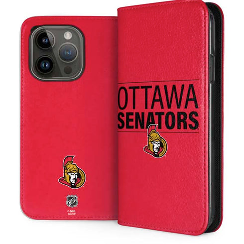 NHL Ottawa Senators Lineup iPhone 15 Pro Folio Case