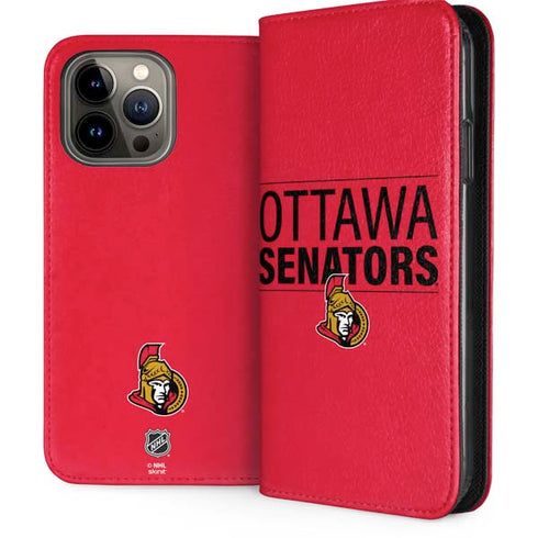 NHL Ottawa Senators Lineup iPhone 15 Pro Max Folio Case