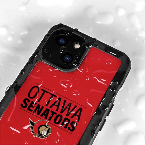 NHL Ottawa Senators Lineup iPhone 15 Waterproof Case