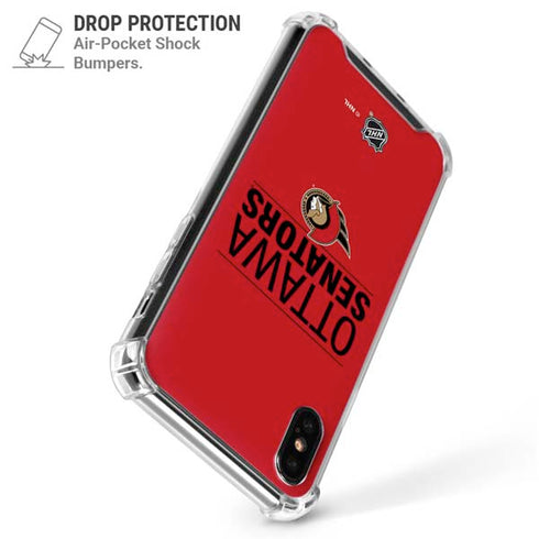 NHL Ottawa Senators Lineup iPhone XS Max Clear Case