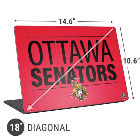 NHL Ottawa Senators Lineup Universal Laptop 18in (14.6 x 10.6in) Skin