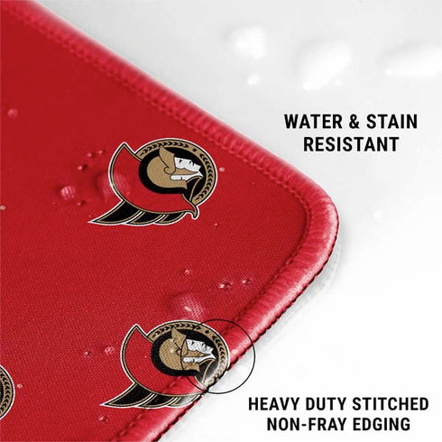 NHL Ottawa Senators Pattern Gaming Mouse Pad