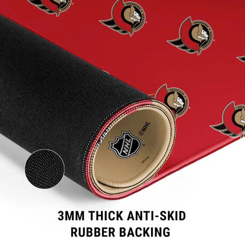 NHL Ottawa Senators Pattern Gaming Mouse Pad