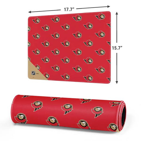 NHL Ottawa Senators Pattern Gaming Mouse Pad