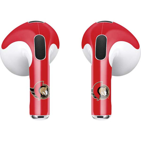 NHL Ottawa Senators Solid Background Apple AirPods (3rd Gen 2021) Skin
