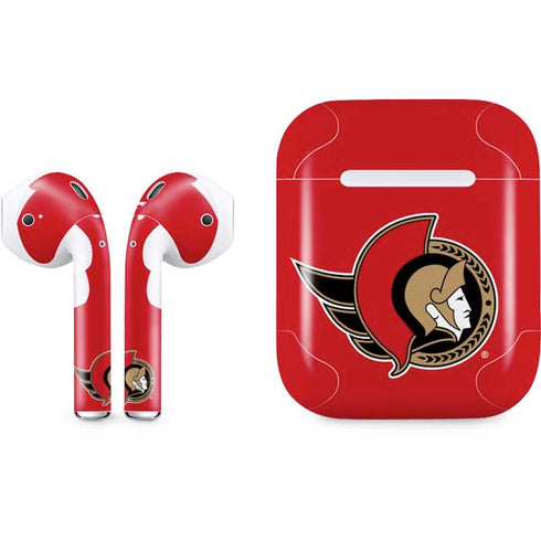 NHL Ottawa Senators Solid Background Apple AirPods Skin