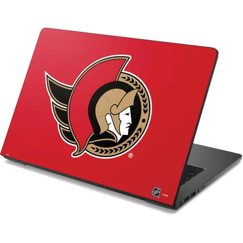 NHL Ottawa Senators Solid Background Dell Chromebook Skin