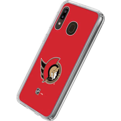 NHL Ottawa Senators Solid Background Galaxy A20 Clear Case