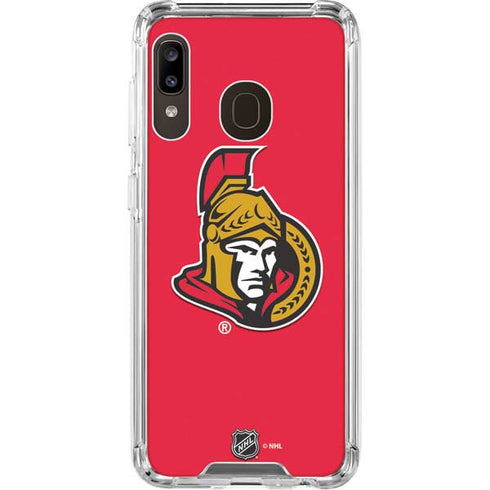 NHL Ottawa Senators Solid Background Galaxy A30 Clear Case