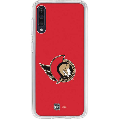 NHL Ottawa Senators Solid Background Galaxy A50 Clear Case