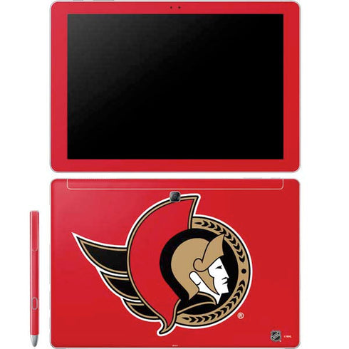 NHL Ottawa Senators Solid Background Galaxy Book 12in Skin